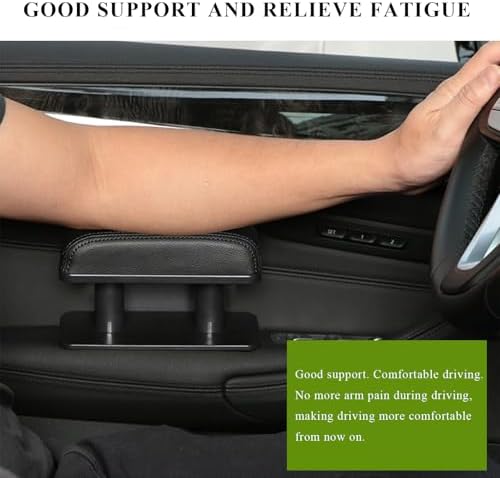 Car Armrest Pad, Adjustable Height Left Elbow Support Anti-Fatigue Car Door Arm - Image 4
