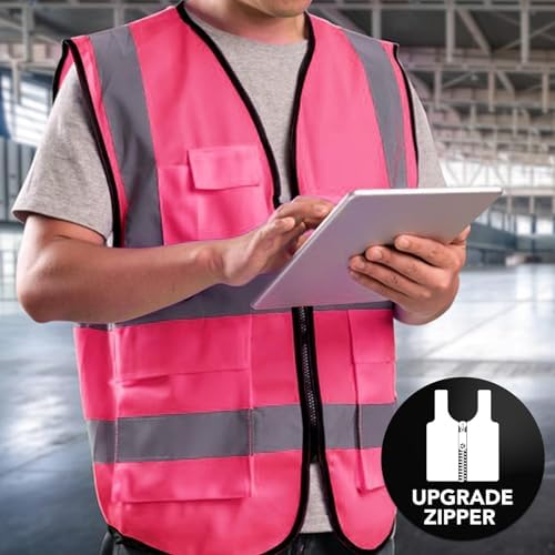 XPCARE Reflective Safety Vests For Women Men, High Visibility Security Vest - Image 5