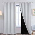 Yakamok Light Grey 100% Blackout Curtains 108 Inches Long 52" Wide 2 Panel by Yakamok