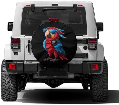 Cartoon Parrot Spare Tire Cover by Foruidea