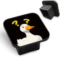 White Duck Hitch Receiver Cover 2" Yellow Question Marks Trailer Hitch Cover by Unknown
