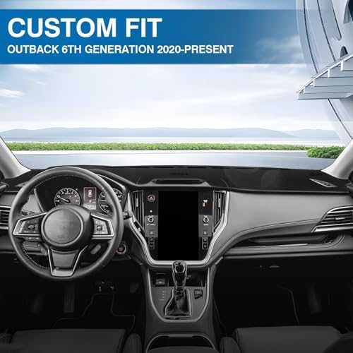 KUST Black Dash Cover for Subaru Outback 2020 2021 2022 2023 2024 2025 Left - Image 3