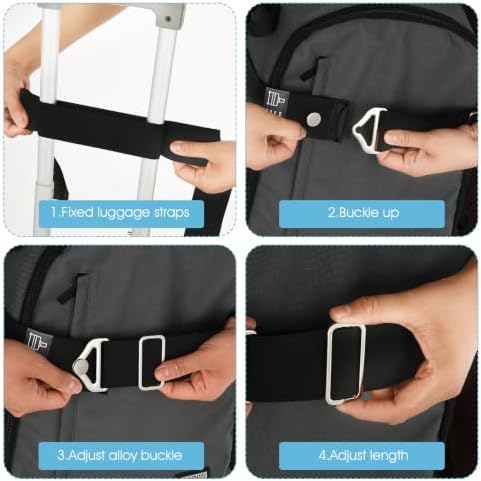Luggage Belt Strap Backpack Luggage Strap Travel Strap - Image 3