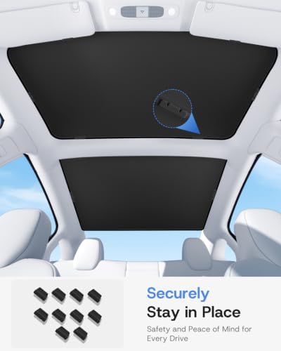 2026 Upgrade Sunshade Roof for Tesla Model 3 2021-2026, 1:1 Fit Heat Insulation - Image 6