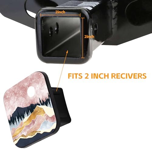Trailer Hitch Cover, Square 2 Inch Receiver Tube Plug Cap - Image 5