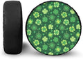 Clovers Spare Tire Cover PU Leather, Weatherproof Universal Wheel Protectors by YGFLPPV