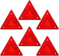 Enjoyist 6-Pack Red Safety Reflector Warning Sign, Slow Moving Vehicle Triangle by Enjoyist