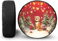 Christmas Cute Cat Spare Tire Cover PU Leather, Wheel Protection Universal by YGFLPPV