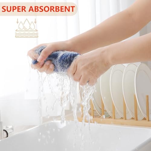 Homaxy 100% Cotton Waffle Weave Kitchen Dish Towels 4-Pack - Image 3