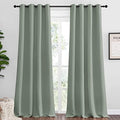 NICETOWN Greyish Green Blackout Curtains 108" Long by NICETOWN