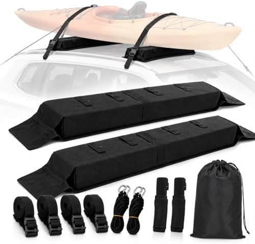 Soft Roof Rack for Jeep Wrangler Sahara 4WD 2024-Present, Car Roof Carrier Pads by Unknown