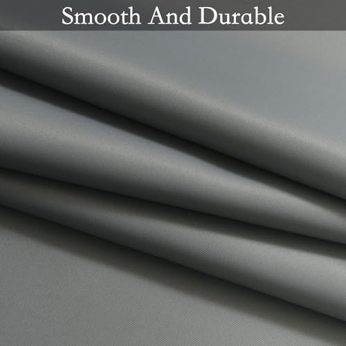 SimpleHome Ombre Grey to Grey White Curtains - Image 6