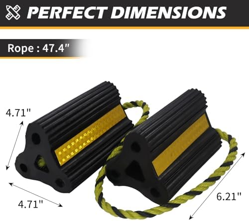 Wheel Chocks for RV Trailers 4Pair 8Pack - Image 2