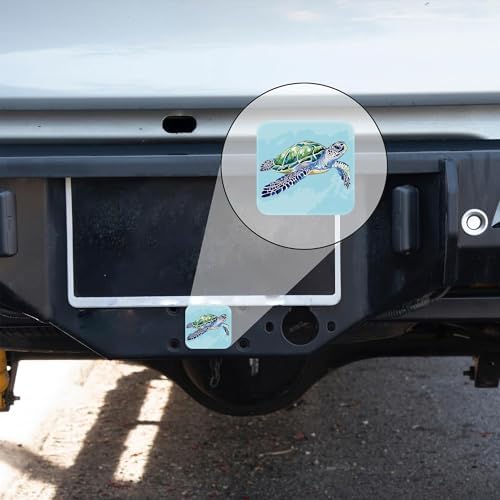 Hitch Receiver Cover 2" Watercolor Sea Turtle Trailer Hitch Cover Tube Cap - Image 6