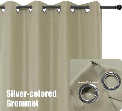 BONZER Outdoor Curtains for Patio Waterproof Thick Privacy - Image 2