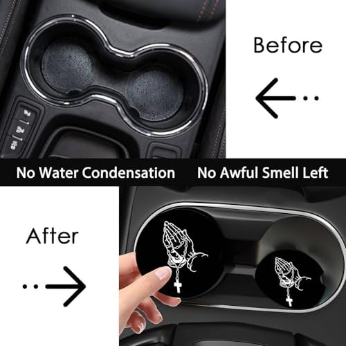 2Pack Cats Car Cup Holder Coaster Neoprene Car Coasters - Image 6