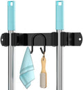 Broom Holder Wall Mount, Stainless Steel Mop and Broom Organizer, Broom Hanger by AURIKAR