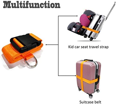 Car Seat Belt Strap to Suitcase, Convert Kid Car Seat and Carry-on Luggage to - Image 4