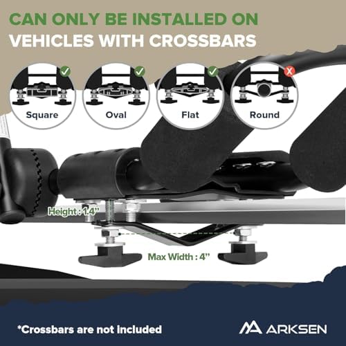 ARKSEN 2 Pack Folding Kayak Roof Rack - Image 6