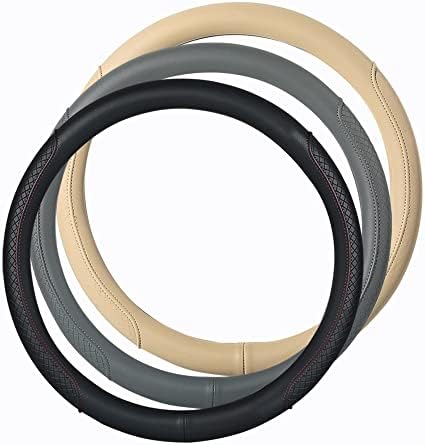 Microfiber Leather Steering Wheel Cover - Image 6
