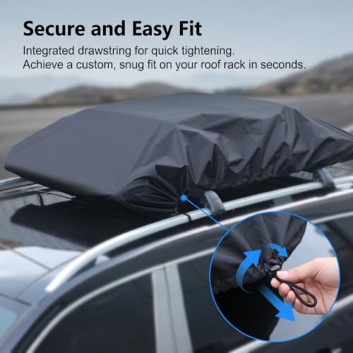 Car Roof Rack Cover, Drawstring Windproof Rooftop Luggage Shield, Outdoor - Image 5