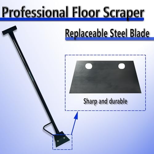 Black Color Heavy Duty Spring Steel Concrete Floor Scraper - Image 3