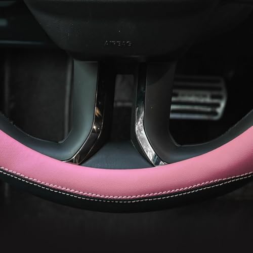 Valleycomfy Microfiber Leather Steering Wheel Cover Large-Size - Image 5