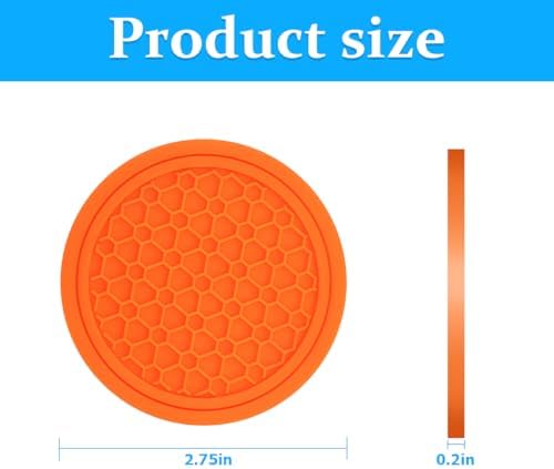 Mandark 4PCS 2.75 Inch Car Cup Holder Coasters - Image 2
