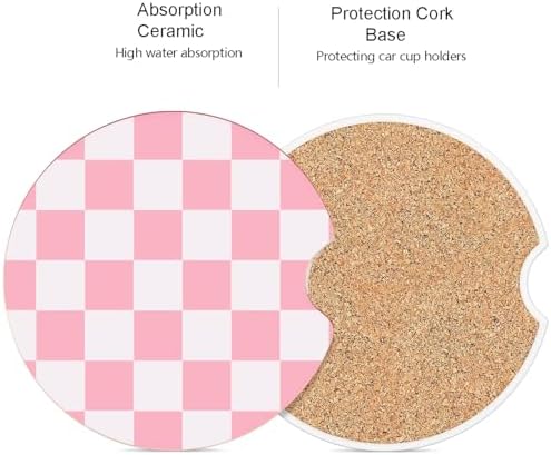 Ceramic Car Coasters – Absorbent Car Cup Holder Coaster Set - Image 5