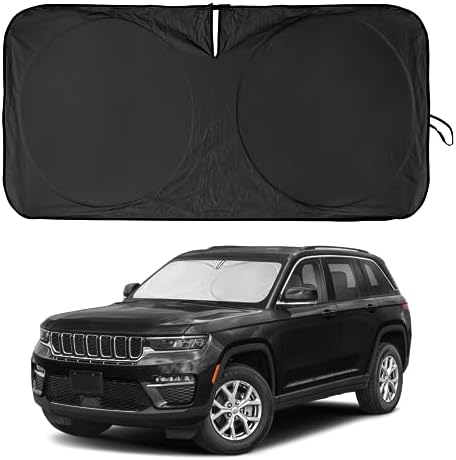 Windshield Sun Shade for Jeep Grand Cherokee 2011-2024 2025 2026 Sunshade - Image 3