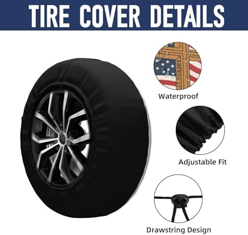 250 Anniversary USA Flag Spare Tire Cover - Image 4
