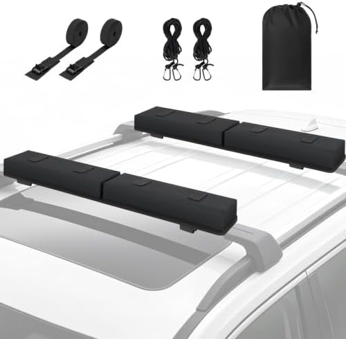 Universal Car Soft Roof Rack Pads Luggage Carrier Rack by LASUK