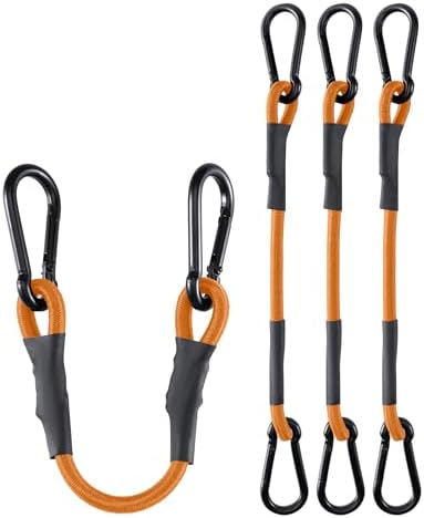 8 Pack 60" Heavy Duty Bungee Cords by LuckyStraps