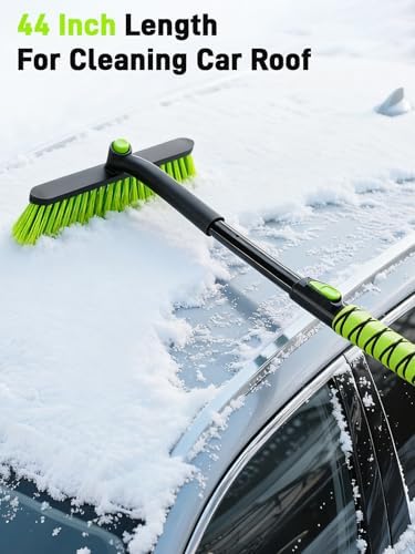 44" Snow Brush and Ice Scraper for Car Windshield, Extendable Snow Brush 360° - Image 6
