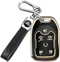 for Chevy GMC Key Fob Cover 6 Buttons Key Case 2016-2025 by MILDEAST