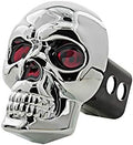 Bully CR-018 Chrome ABS Plastic Universal Fit Truck Skull LED Brake Light Hitch by Bully