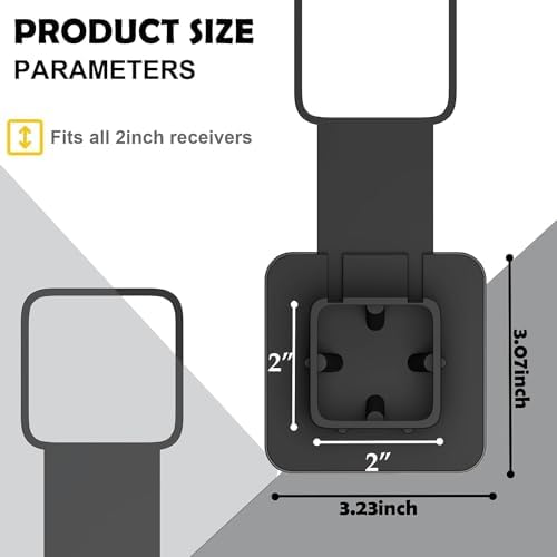 2" Black Flag Hitch Cover - Image 6