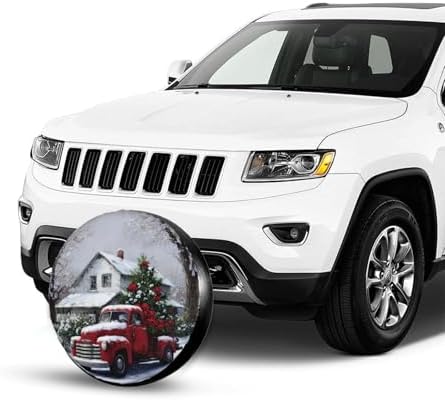 Christmas Snowflakes Truck Spare Tire Cover Universal - Image 7