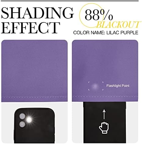 NICETOWN Lilac Purple Blackout Curtains 120" Long - Image 5
