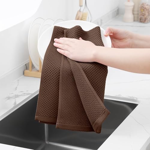 Homaxy 100% Cotton Waffle Weave Kitchen Dish Towels 18-Pack - Image 4