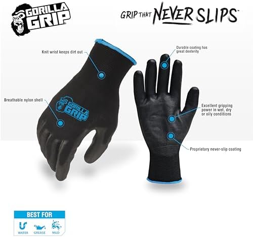 GORILLA GRIP Never-Slip Maximum-Grip All-Purpose Gloves - Image 2