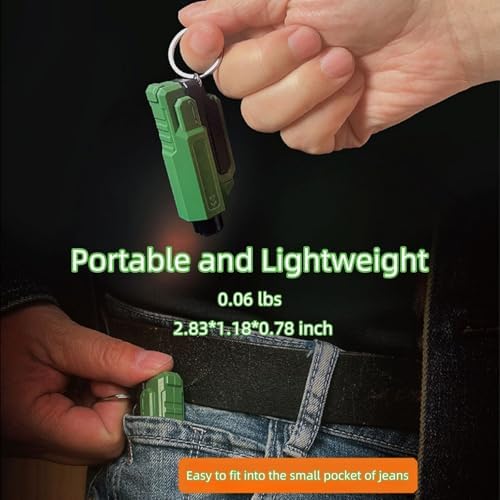 Window Breaker and Seatbelt Cutter Keychain, 2 in 1 Car Safety Hammer Glass - Image 6