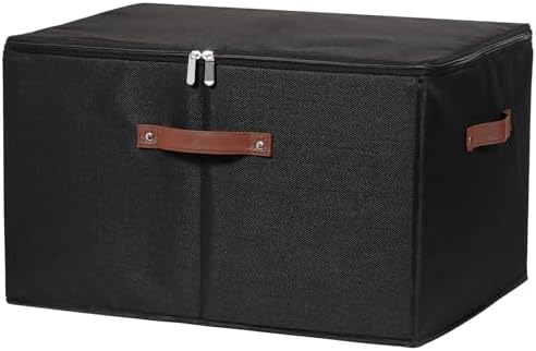 Storage Bins with Zipper Lids Decorative Lidded Baskets Boxes by VinneGenzz