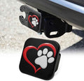 Dog Paw Love Heart Tow Hitch Covers Heavy Duty Rubber Trailer Hitch Cover 2" by Unknown
