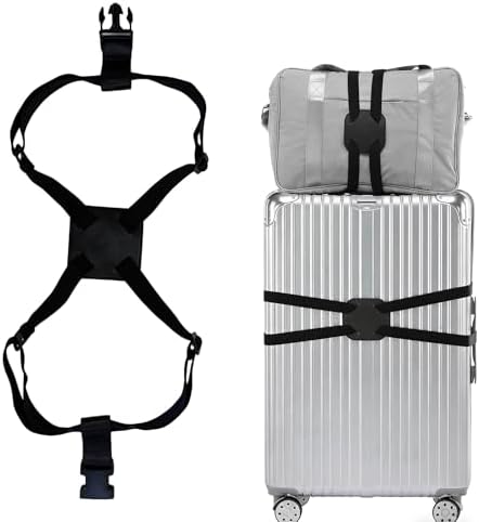 Luggage Strap Add a Bag – Adjustable Elastic Luggage Connector Strap by Unknown