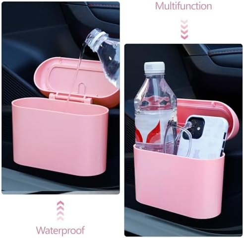NBTEPEM Pink Car Trash Can - Image 6
