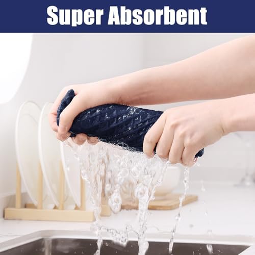 Homaxy Microfiber Waffle Weave Kitchen Towels, 8 Pack - Image 3