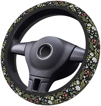 KARREAL Garden Plants Floral Elastic Steering Wheel Cover - Image 2