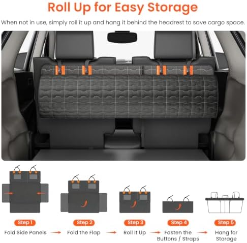 IJVAE SUV Cargo Liner for Dogs, Waterproof Dog Trunk Cover - Image 5