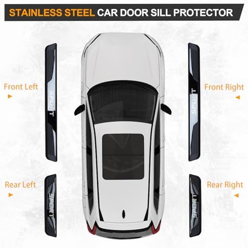 Stainless Steel Car Door Sill Protectors - Image 4